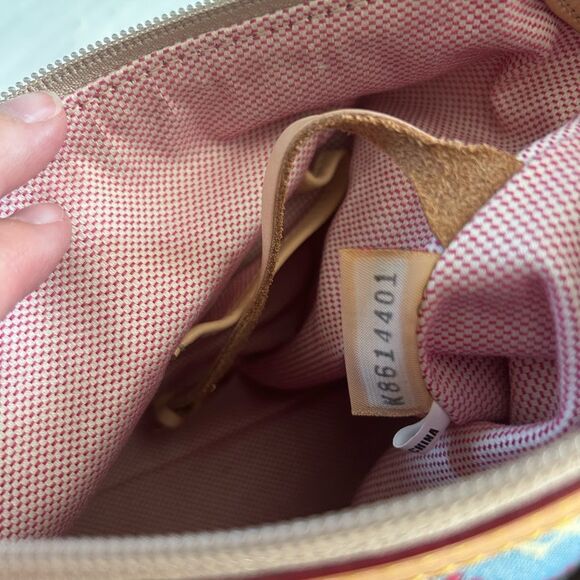 Dooney & Bourke Signature Fabric Shoulder East/West Slouch Handbag - Picture 15 of 16